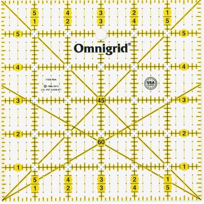 Omnigrid 6 Right Triangle Ruler Half Square Triangle Quilting Ruler :  Target