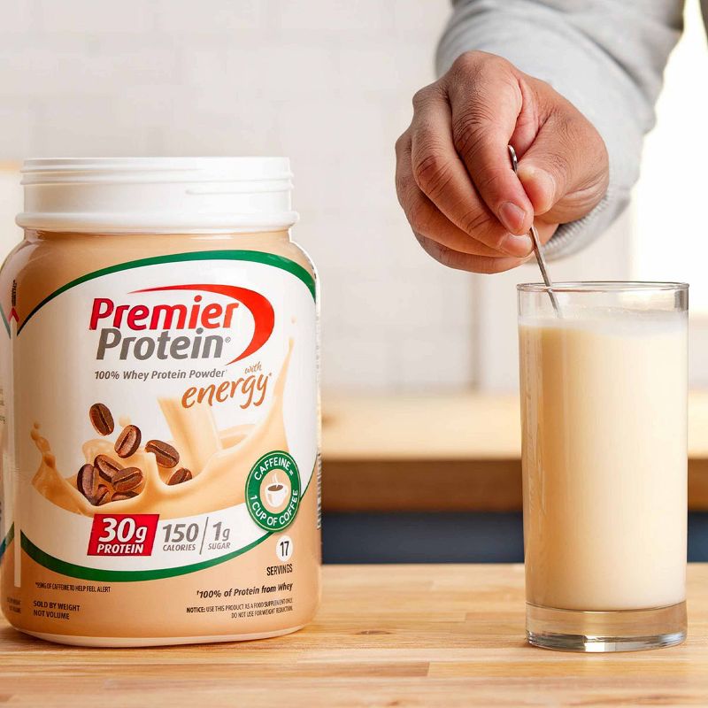Premier Protein 100% Whey Protein Powder - Caf&#233; Latte - 17 Serve, 4 of 10