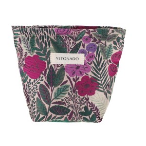 Unique Bargains Portable Embroidery Flower Makeup Bag 1 Pc - 1 of 4