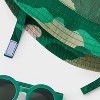 Baby Boys' Camo Sunhat & Sunglasses Set - Cat & Jack™ Green 6-12M - 4 of 4