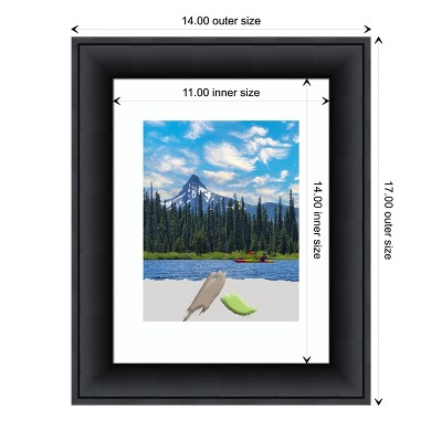 Nero Black Satin Finish Wood Wall Picture Frame