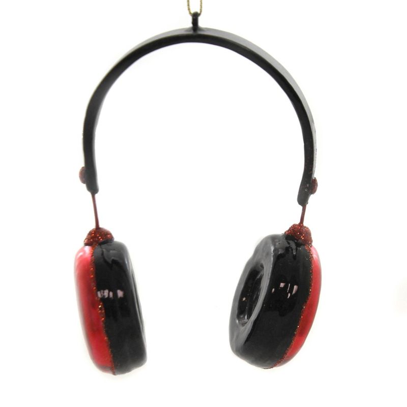 Kurt Adler 5.0 Inch Headphones Music Noiuse Canceling Tree Ornaments, 1 of 3