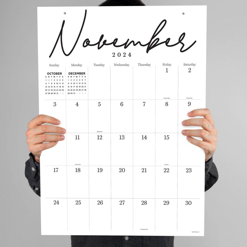 TF Publishing July 2024-June 2025 Monthly Wall Calendar 22&#34;x17&#34; Script, 4 of 5