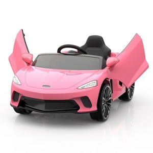 Ride on Car for Kids, 12V Battery Powered Sports Car with 2 Speeds, Parent Control, Sound System, LED Headlights and Hydraulic Doors for 3-8 - 1 of 4