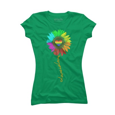 Adult Design By Humans Love Is Love Daisy Rainbow Pride By KangThien T-Shirt