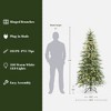 LuxenHome 6.5Ft Pre-Lit Green Cypress Artificial Christmas Tree with Metal Stand - 4 of 4