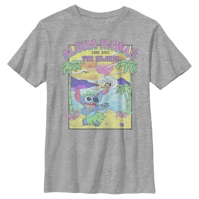 Boy's Lilo & Stitch Come Visit The Islands T-shirt : Target