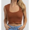 Women's CROCHET CROSS-TIE CROP TOP - Polagram - 2 of 4