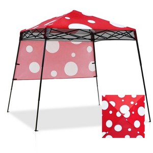 EAGLE PEAK 8x8ft Pop Up Canopy with Sidewall, 8x8 Base 6x6 Top - 1 of 4