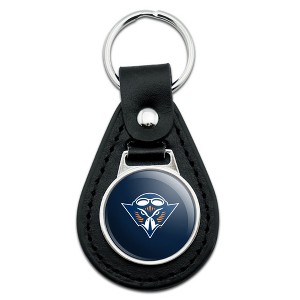 University of Tennessee Martin Primary Logo Black Leather Keychain - 1 of 4
