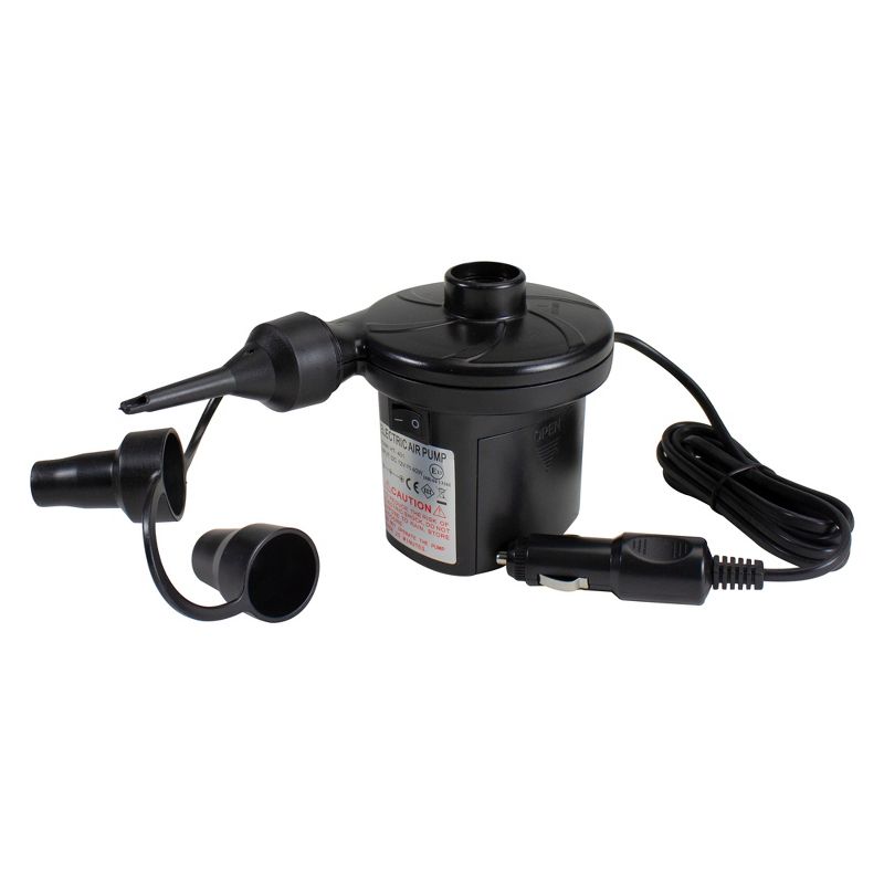 Pool Central Battery Operated or DC Electric Powered Inflate and Deflate Air Pump 4.5" - Black, 1 of 7