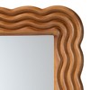 Baxton Studio Acantha Modern Walnut Brown Scallop-framed Accent Mirror - 3 of 4