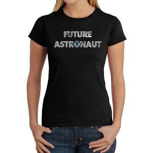 LA Pop Art Future Astronaut - Women's Word Art T-Shirt - 1 of 4