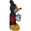 Gemmy Airblown Inflatable Mickey Mouse with Easter Basket, 3.5 ft Tall, Black - image 3 of 4