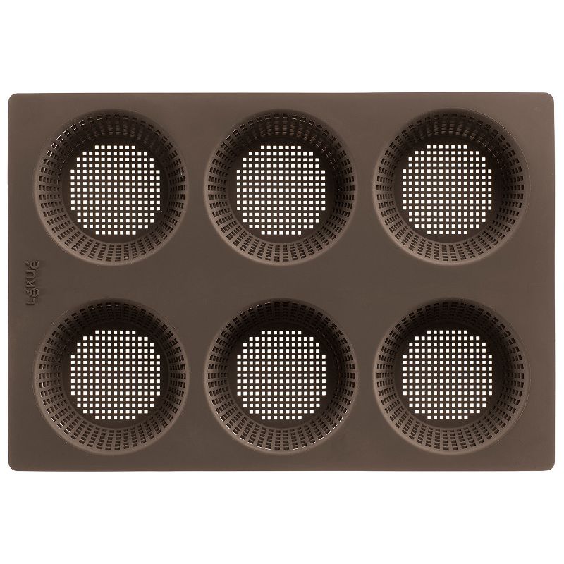Lekue Silicone Perforated Bread Roll Pan, Brown, 2 of 7