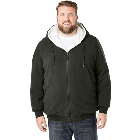 Kingsize Men s Big Tall Explorer Plush Fleece Hoodie Big 7xl