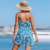 Women's Tropical Leaf Print Twist-Front Romper - Cupshe - 4 of 4