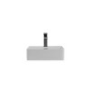ChicFurnit Bathroom Sinks Vessel Sink Square Sink Vanity Sink Art Basin Countertop Bathroom Sink for Bathroom, White, 16.14"*16.53"*5.11" - 4 of 4