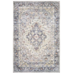 Oriental Weavers Myers Park MYP02 Blue/ Gold Indoor Area Rug - 5' x 7' - 1 of 4
