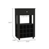 NicBex 1 Drawer Rolling Kitchen Island Cart with 2 Open Shelves,Kitchen Island on Wheels with Storage,Island Table for Kitchen - 2 of 3