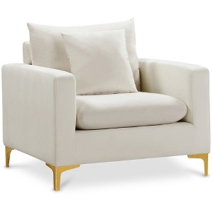 Meridian Furniture,Naomi Velvet Chair - 1 of 4