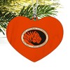 East Central University Primary Logo Heart Love Wood Christmas Tree Holiday Ornament - 2 of 3