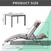 SKRAN Outdoor Patio Recliner Chairs Lounge with Adjustable Backrest and Removable Pillow for Indoor,Outdoor - 3 of 4