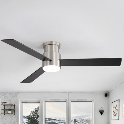 Airsurfer 52-inch 3-Blade Flush Mount Ceiling Fan with LED Light and Remote