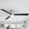 Airsurfer 52-inch 3-Blade Flush Mount Ceiling Fan with LED Light and Remote - 3 of 4