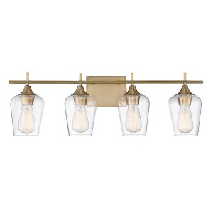 Savoy House Octave 4 - Light Vanity in  Warm Brass - 1 of 1