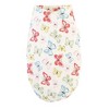 Touched by Nature Baby Girl Organic Cotton Swaddle Blanket and Headband or Cap, Butterflies, One Size - 3 of 4