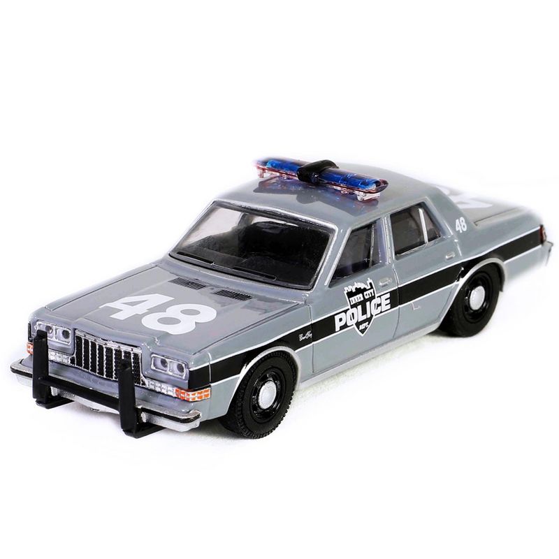 1984 Plymouth Gran Fury Gray w/Black "Inner City Police Department" "The Crow" (1994) Movie 1/64 Diecast Model Car by Greenlight, 2 of 4