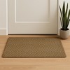 HomeRoots 2' X 3' Beige And Brown Jute Chevron Hand Woven Area Rug - 2 of 4