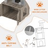 Cat Tree with Litter Box Enclosure, 2-in-1 Modern Cat Tower with Scratching Posts, Multiple Platform and Large Condo - 2 of 4