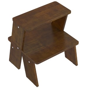 FONTOI End Table Design Two Level Side Table Featuring Natural Grain Finish and Compact Multi Functional for Bedroom , Natural, 17.72"*16.73"*19.69" - 1 of 4