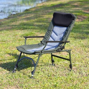 Sevobal Outdoor Portable Chairs Camping Lounge Chair with Detachable Footrest and Adjustable Backrest for Indoor, Multicolored, 35.43"*24.61"*34.25" - 1 of 4