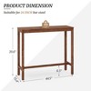 Arceso Bar Table, Counter Bar Height Pub Table, Rectangular Acacia Wood High Top Kitchen Dining Table, Indoor Use - 3 of 4