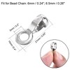 Unique Bargains 304 Stainless Steel Pull Loop Crimp Ball Chain Connectors - 2 of 4