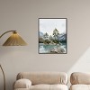 Art Remedy Cold Winter Lake Landscape Wall Art Framed - 2 of 4