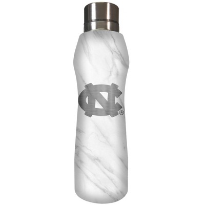 NCAA North Carolina Tar Heels 20oz Marble Curve Stainless Steel Water Bottle