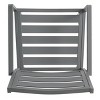 Cape Coral 2pk Aluminum Modern Dining Chairs - Gray - Christopher Knight Home - image 4 of 4