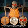 Joyfy 4.8 FT Halloween Outdoor Decoration, Light Up Giant Skeleton Groundbreaker with Infrared Sensor for Halloween Yard Graveyard Haunted House Props - 2 of 4
