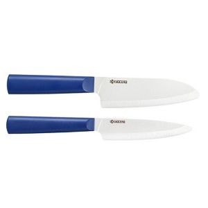 Kyocera INNOVATIONwhite® 2 Piece Ceramic Knife Set, 5.5" Santoku, 4.5" Utility Knife - 1 of 2