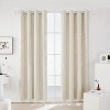 Deconovo Thermal Blackout Curtains with Silver Cube Design (2 Panels) - 4 of 4