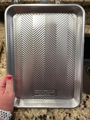 Nordic Ware 2 Piece Half Sheet With Oven-safe Grid - Silver : Target