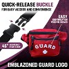 Kemp Lifeguard Fanny Pack/Hip Pack with GUARD Logo - Water-Resistant and Durable Waist Bag for Medical Supplies & Lifeguard Gear - Red - 3 of 4