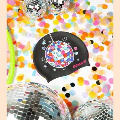 Sporti Limited Edition Disco Valentine Silicone Swim Cap
