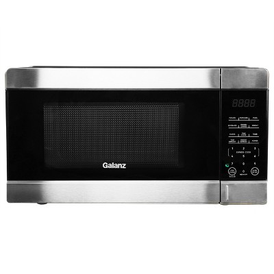 Galanz 1.1 cu ft 1000W Countertop Microwave Oven in Black with One Touch  Express Cooking