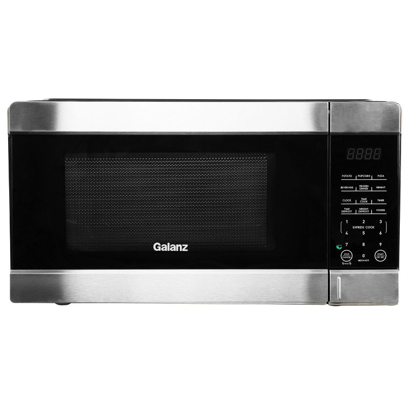 Galanz 0.9 cu ft 900W Countertop Microwave Oven in Black with One Touch Express Cooking, 1 of 8