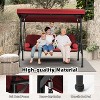 EROMMY 3 Seat Outdoor Porch Swing Chair - 2 of 4